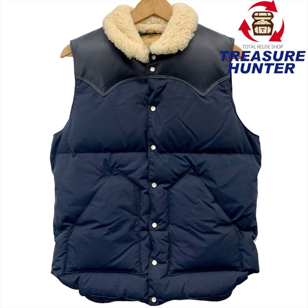 本日限定 ロッキーマウンテンフェザーベッド ダウンベスト 38 ネイビー WAREHOUSE wh2116 ウェアハウス ROCKY MOUNTAIN FEATHERBED