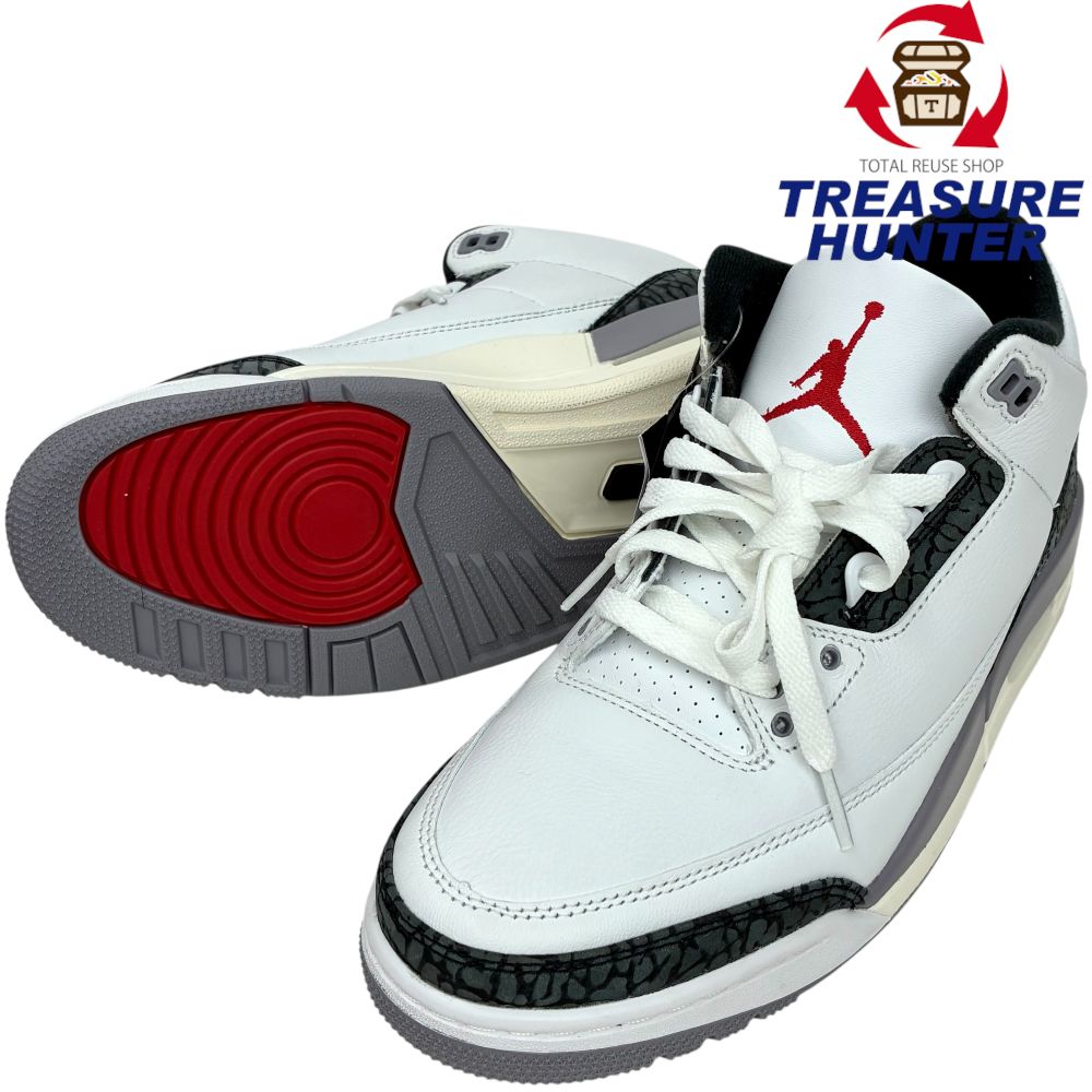 NIKE AIR JORDAN 3 RETRO(エア ジョーダン 3 レトロ) CT8532-106 サイズ26.5cm セメントグレー ナイキ 【101063486008】｜Treasure　Hunter店