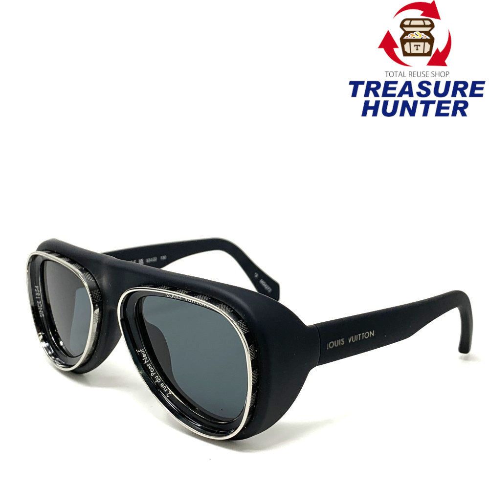 美品 ルイヴィトン サングラス LVグライド スクエア Z1692E ブラック LOUIS VUITTON ルイヴィトン Z1692E LVグライド スクエア