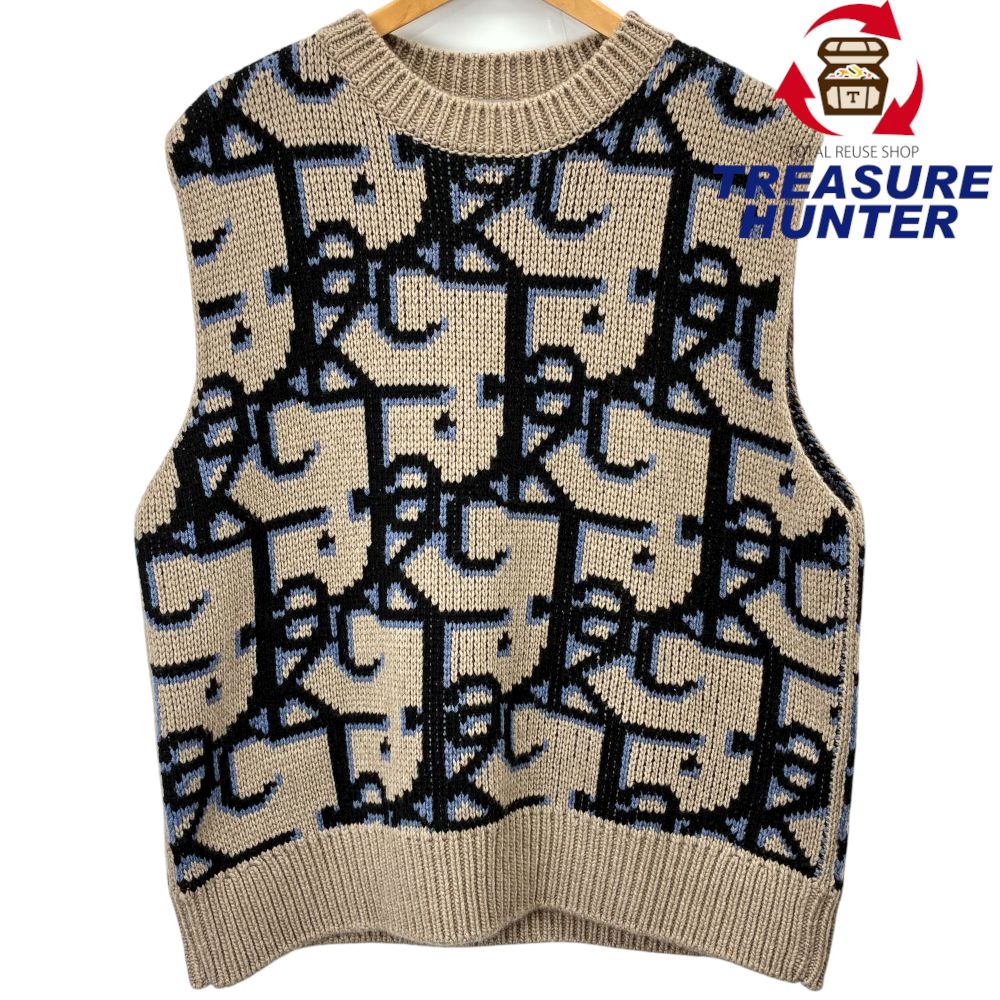 Christian Dior×CACTUS JACK カシミール オーバーサイズニットベスト 大きさL 2022年秋冬ひな形 ディオール×カクタスジャック 【100061436007】