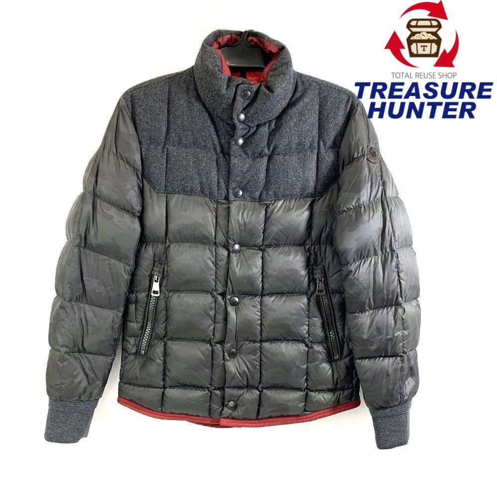 MONCLER(モンク線路) 落ちこむ上衣 A2-091-41376-85-53699 大きさ2（XS好いかげんに）薄墨色×家鴨フラ 落ちこむ90% 2014年A/W青写真 メンズ 【100061181003】