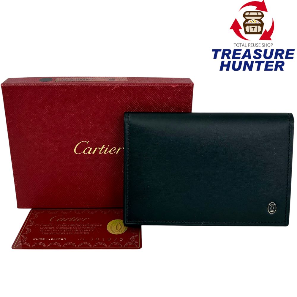 楽天市場】Cartier カルティエ ドゥーブルCロゴ二つ折りクレジット
