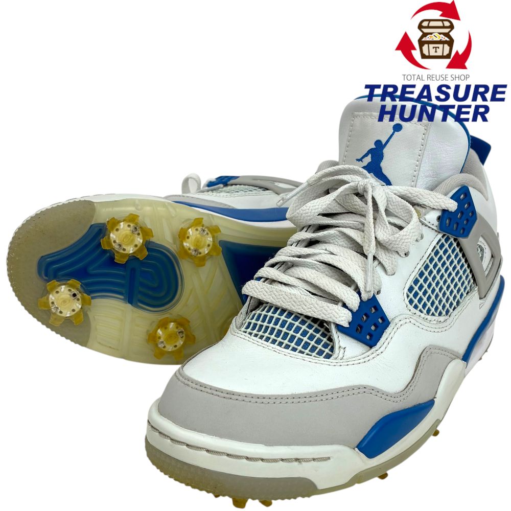 楽天市場】NIKE JORDAN 4 GOLF MILITARY BLUE white/military blue
