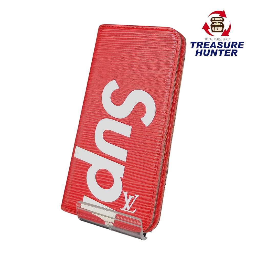 LOUIS VUITTON ヴィトン　iPhoneケース　フォリオ　エピ　レッド LOUIS VUITTON ヴィトン iPhoneケース フォリオ エピ レッド