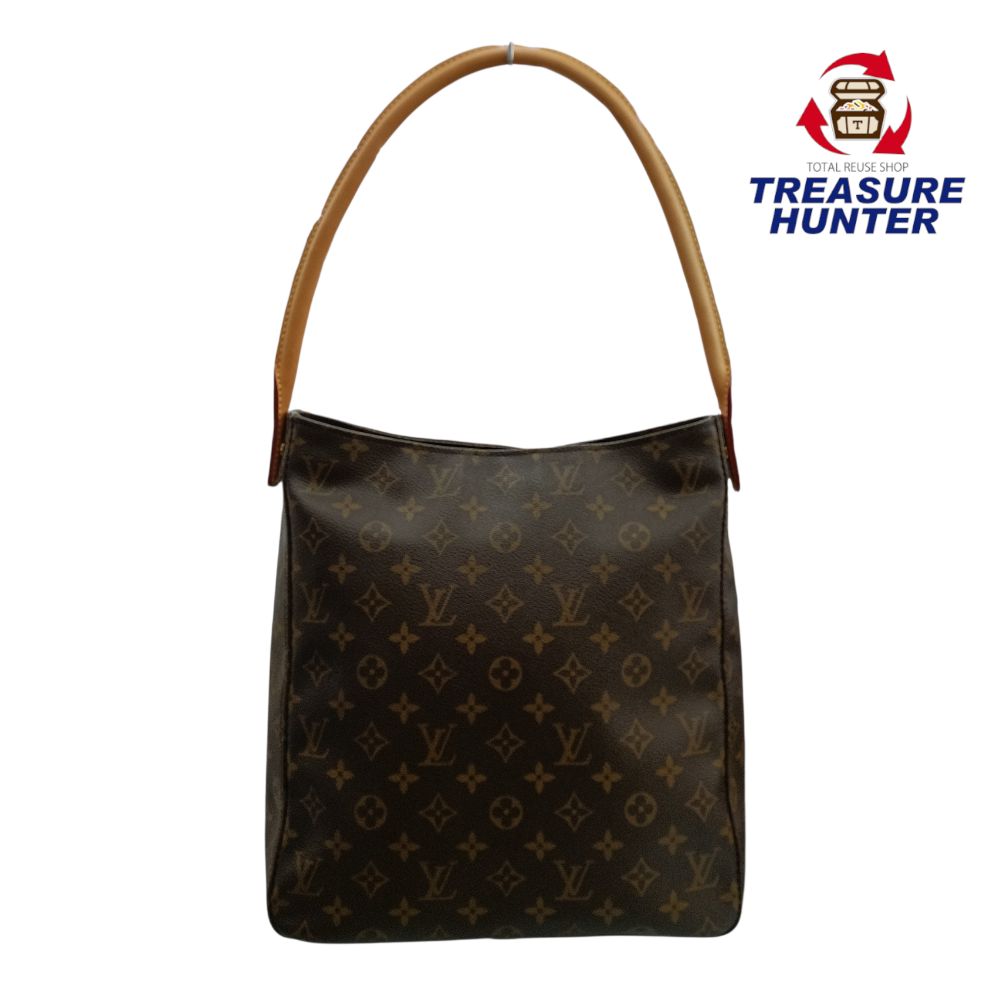 中古 LOUIS VUITTON LV ルーピングGM M51145 ショルダーバッグ MI1000 ルイヴィトン モノグラム0 赤銅色 【102059905002】