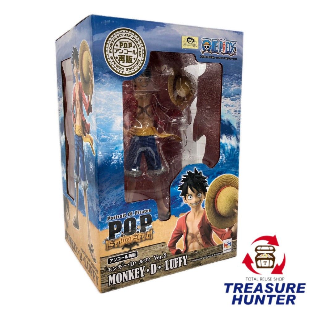【中古】 メガハウス ワンピース Portrait.Of.Pirates モンキー・D・ルフィ Ver.2 Sailing Again アンコール再販版 フィギュア P.O.P 【109075528007】｜Treasure　Hunter店 14,256円