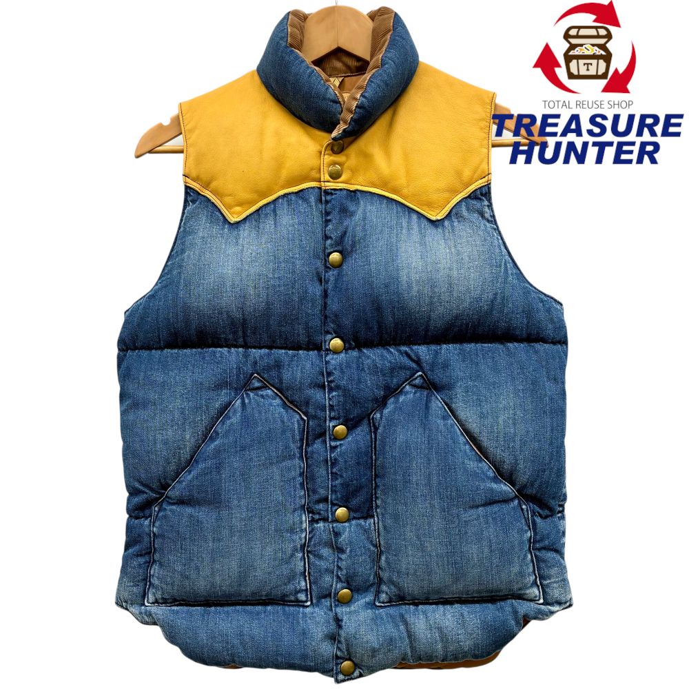 楽天市場】KAPTAIN SUNSHINE / Leather Down Vest Made By Rocky