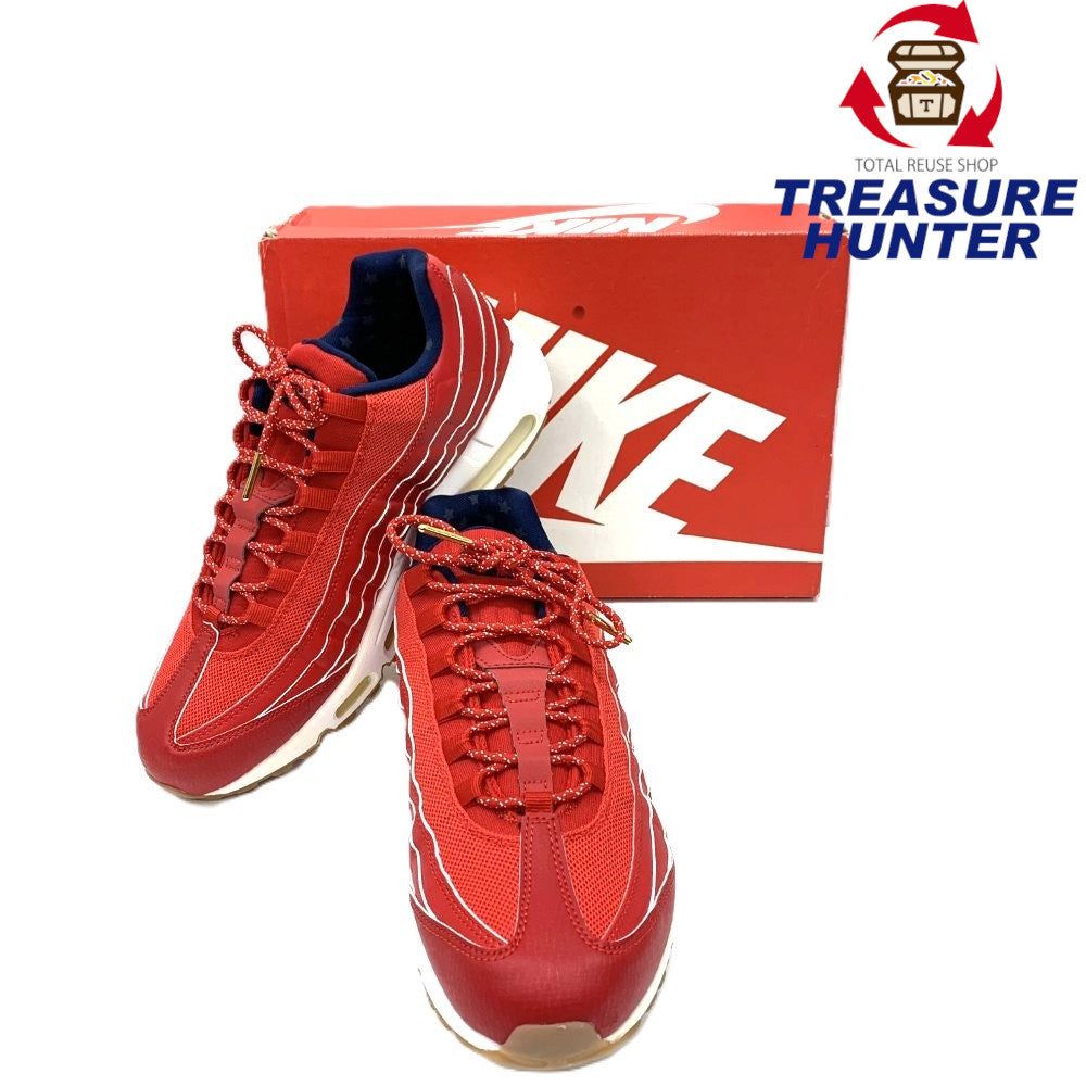 NIKE(ナイキ) AIR MAX 95 PRM インデペンデンスデイ  大きさ28.5糎 UNIVERSITY RED/WHITE-MID NAVY 538416-614 【101077615005】