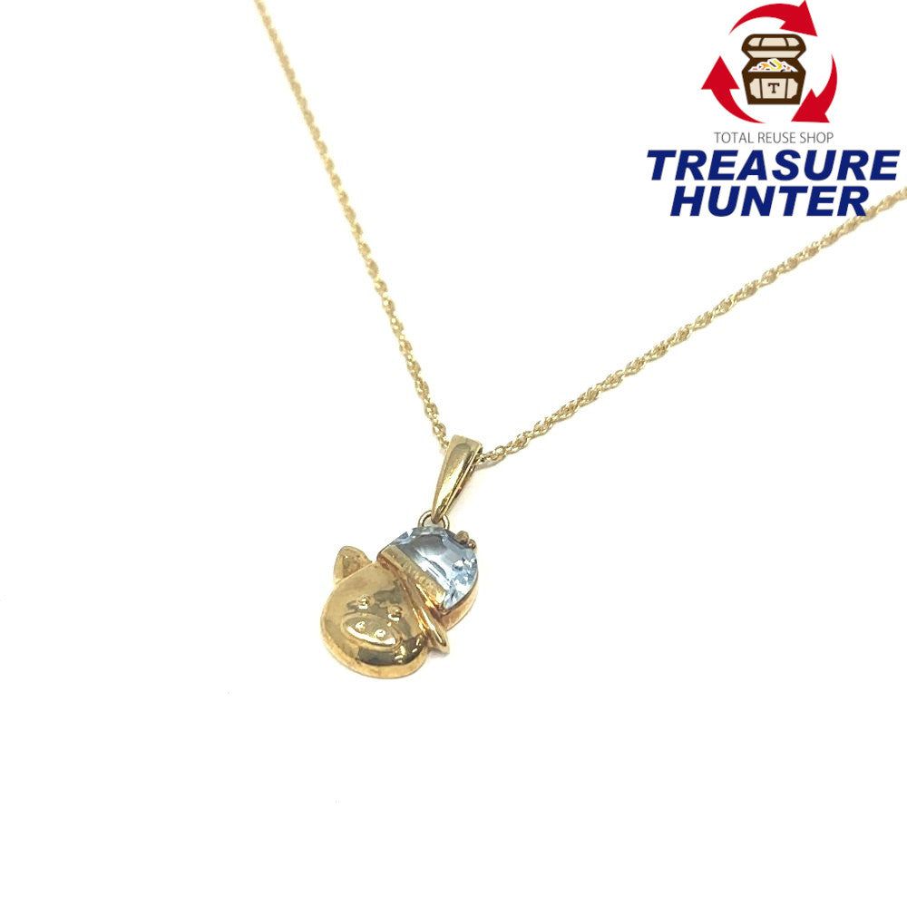 K18 ピッグモチーフ ネックレス チェーン全長約40cm 【115052005003】|Treasure Hunter店