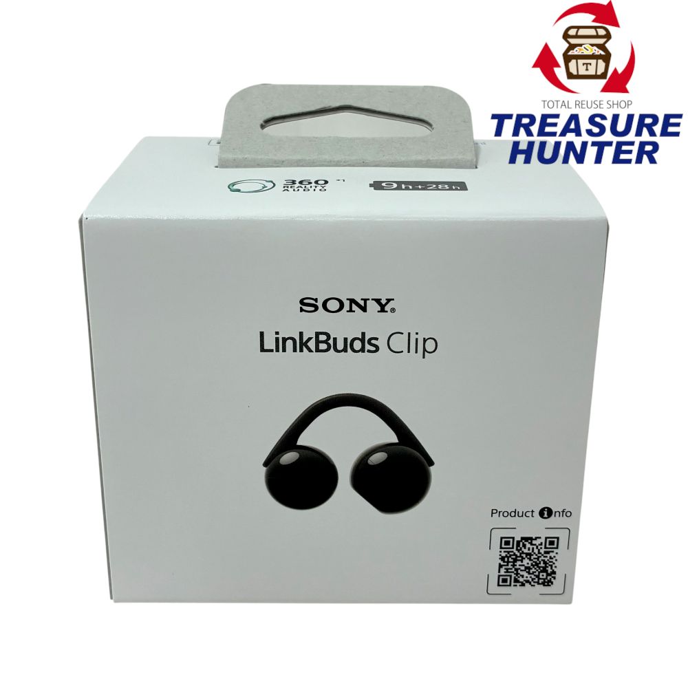 SONY LinkBuds Clip ワイヤレスステレオヘッドセット WF-LC900/BZ ブラック イヤーカフ式 マルチペアリング AIアシスタント 自動電源オフ 【103080849006】｜Treasure　Hunter店