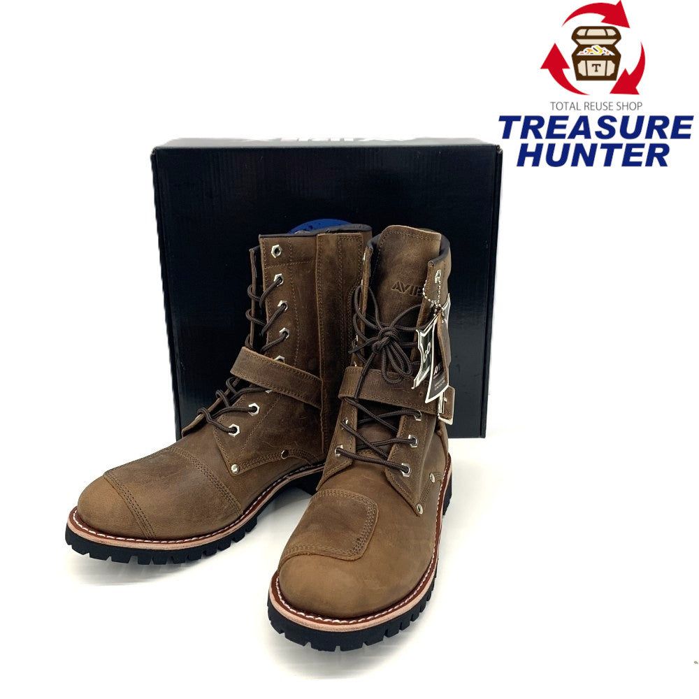 AVIREX(アヴィレックス) ライダースブーツ 28cm CRAZY HORSE(ブラウン系) 牛革 AV2100 メンズ 【101078199003】|Treasure Hunter店