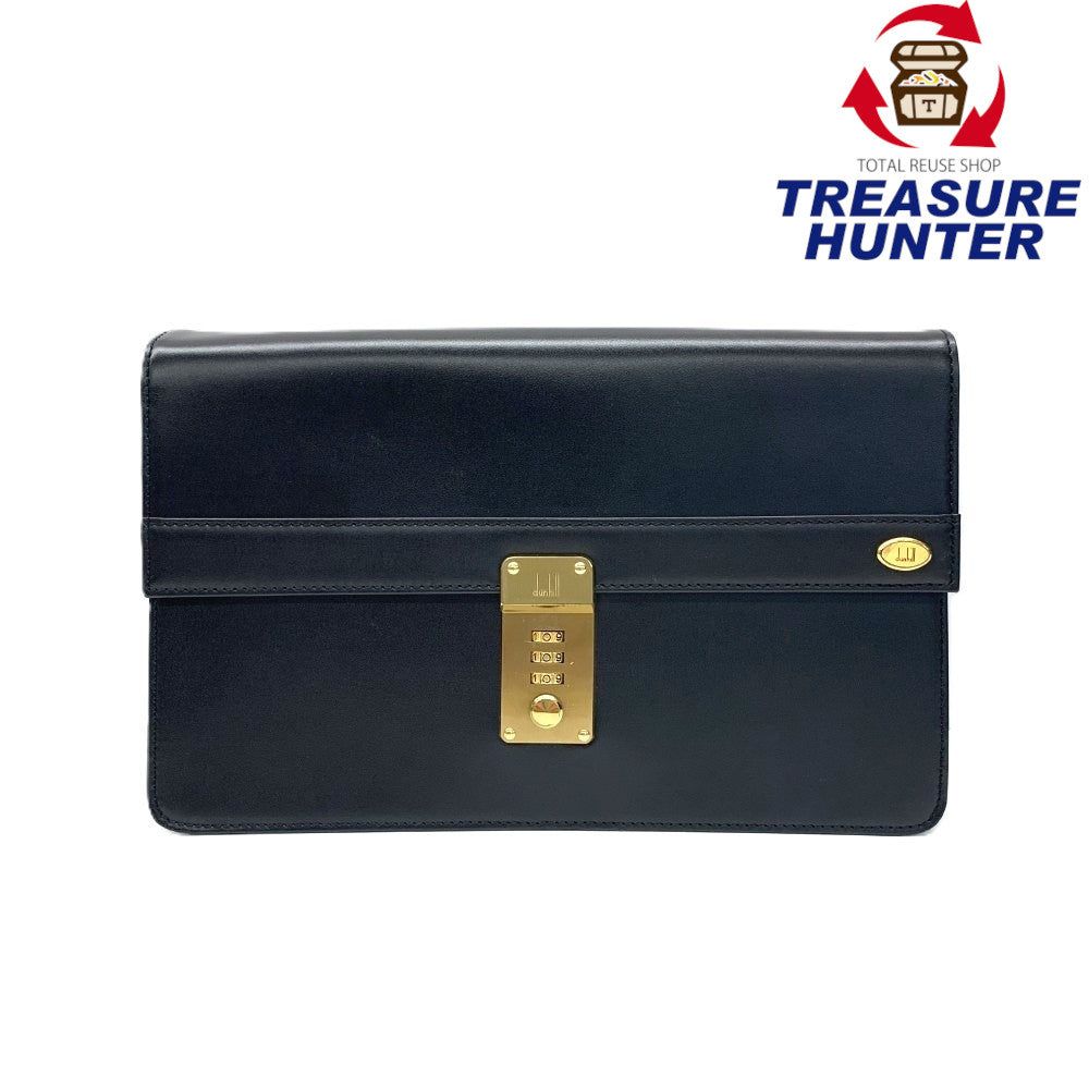 dunhill(ダンヒル) セカンドバッグ オックスフォード レザー ブラック ダイヤルロック式 【101077931003】｜Treasure　Hunter店