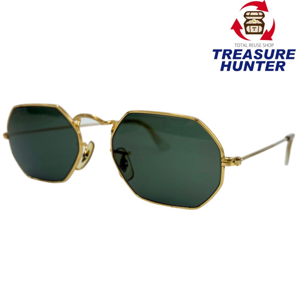 Ray-Ban B&l社製 OCTAGONAL LEGEND GOLD サングラス W1535 ゴールド レイバン 【101078544006】｜Treasure　Hunter店