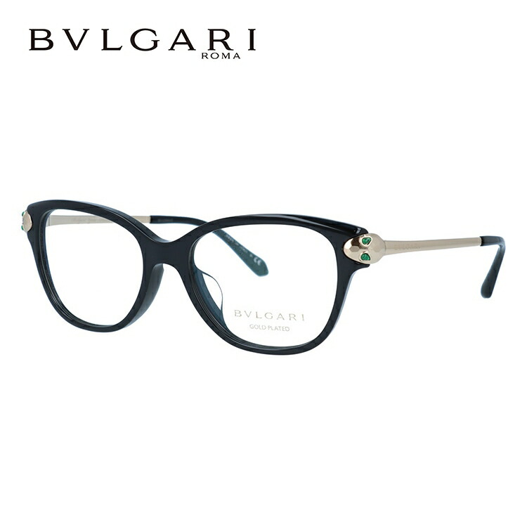 【国内正規品】ブルガリ メガネフレーム セルペンティ 伊達メガネ アジアンフィット BVLGARI SERPENTI BV4176KF 5195 53サイズ オーバル ユニセックス メンズ レディース