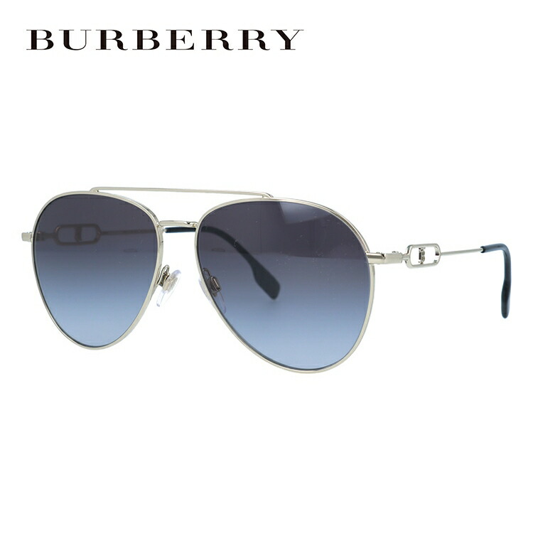 【お買い物マラソン対象】【国内正規品】バーバリー サングラス BURBERRY BE3128 11098G 58サイズ ティアドロップ ユニセックス メンズ レディース｜TREASURE LAND-トレジャーランド-