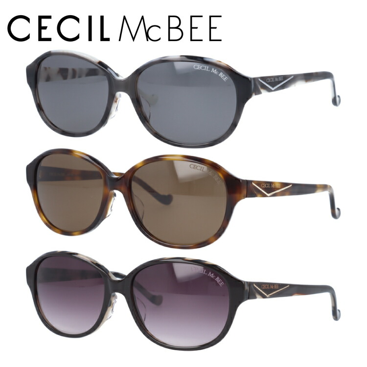 セシルマクビー サングラス フルフィット アジアンフィット Cecil Mcbee Cms1056 全3カラー 56サイズ オーバル レディース Bouncesociety Com