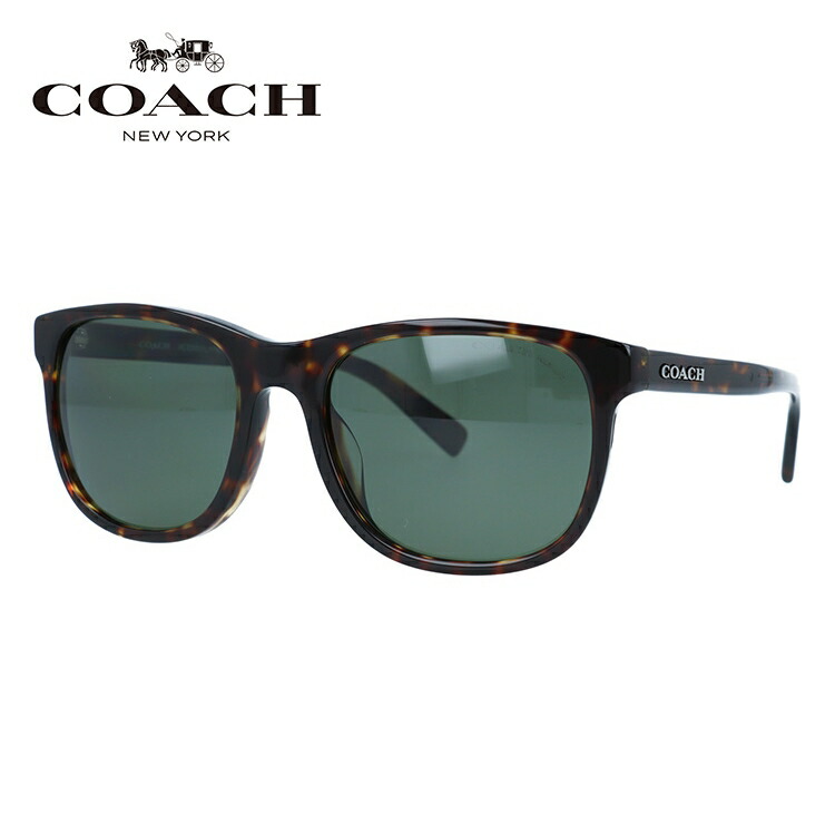 【当店限定SALE】【国内正規品】コーチ サングラス 偏光サングラス ユニバーサルフィット COACH HC8283U 51209A 55サイズ ウェリントン ユニセックス メンズ レディース