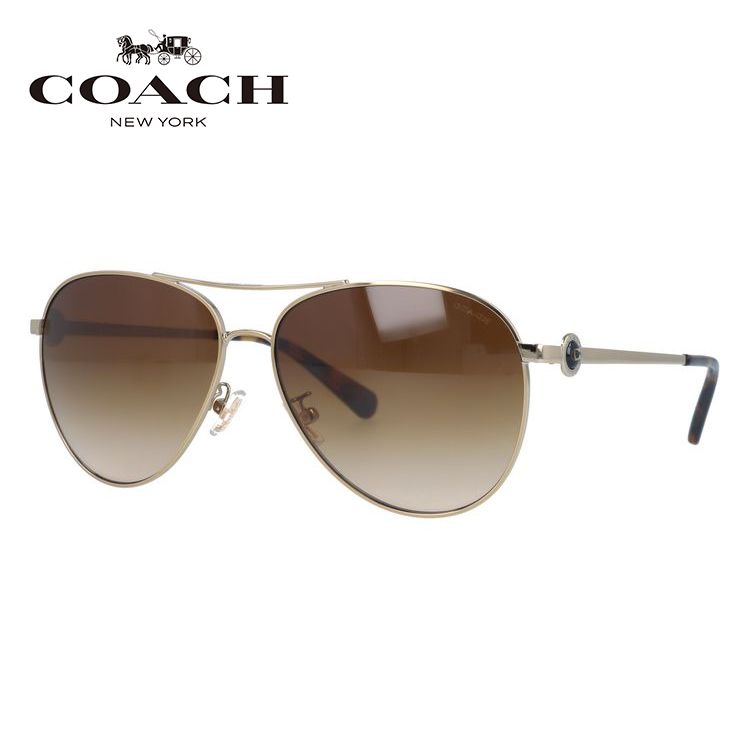 【お買い物マラソン対象】【国内正規品】コーチ サングラス COACH HC7128 900574 58サイズ ティアドロップ ユニセックス メンズ レディース