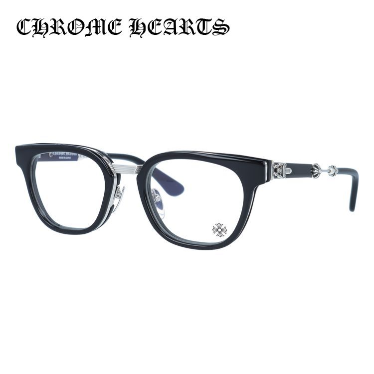 クロムハーツ メガネフレーム 伊達メガネ CHROME HEARTS DUCK BUTTER BK/SS 52サイズ ウェリントン ユニセックス メンズ レディース|TREASURE LAND-トレジャーランド-