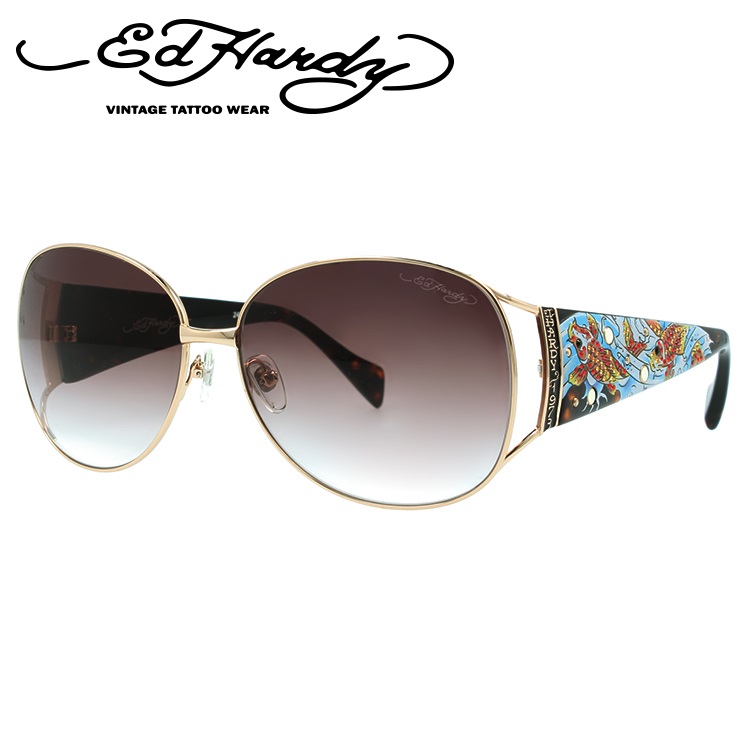 【当店限定SALE】エドハーディー サングラス EdHardy コイフィッシュ KOIFISH ROSE GOLD メンズ レディース UVカット メガネ ブランド ギフト プレゼント 12,558円