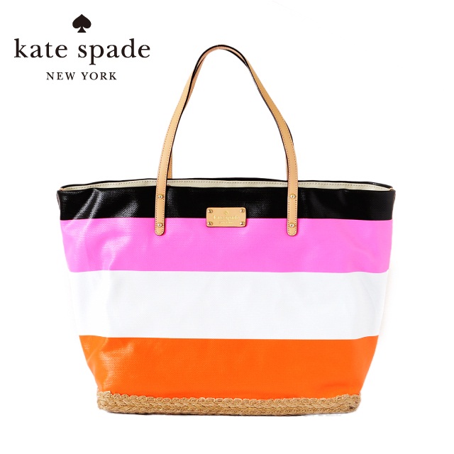 【訳あり】ケイトスペード バッグ kate spade レディースバッグ トートバッグ PXRU2476-852 CABANA STRIPE ピンクマルチ プレゼント