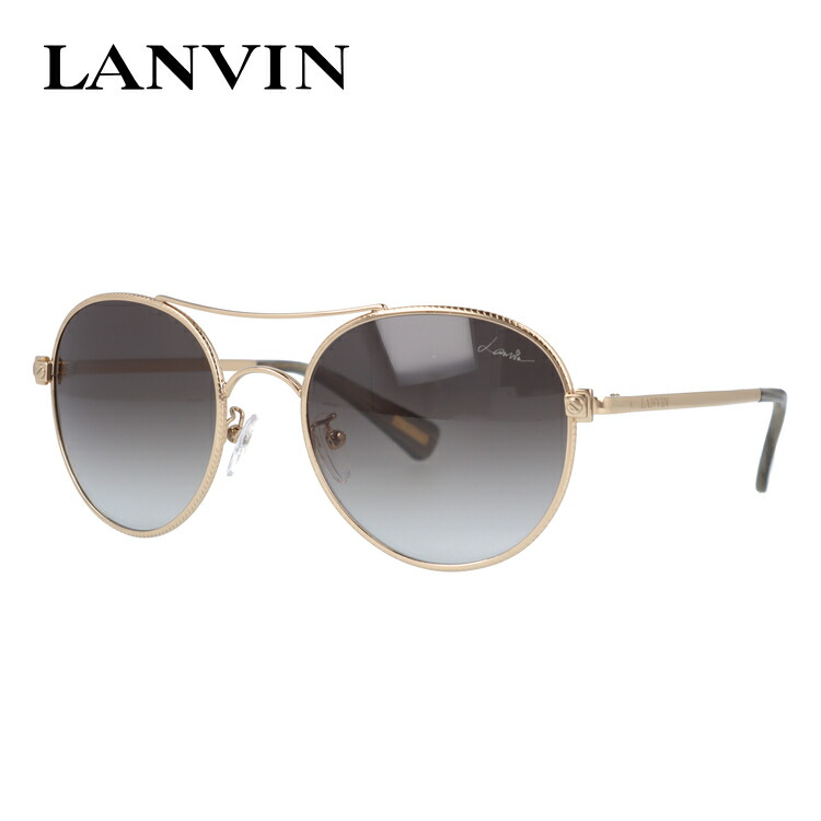 【訳あり】【国内正規品】ランバン パリス サングラス 【ラウンド型】 LANVIN PARIS SLN067 300F 53サイズ （ダブルブリッジ） ユニセックス メンズ レディース アウトドア ドライブ UVカット 紫外線 プレゼント