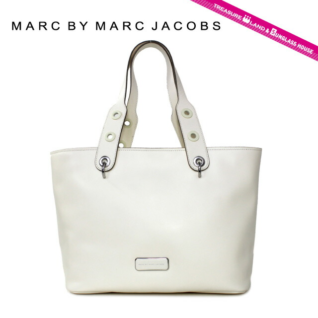 【お買い物マラソン対象】マークバイマークジェイコブス バッグ MARC BY MARC JACOBS トートバッグ MBMJ M0006003 Ligero Ew Tote Color 105 ホワイト Leche レディース 革 ラッピング無料 プレゼント プレゼント