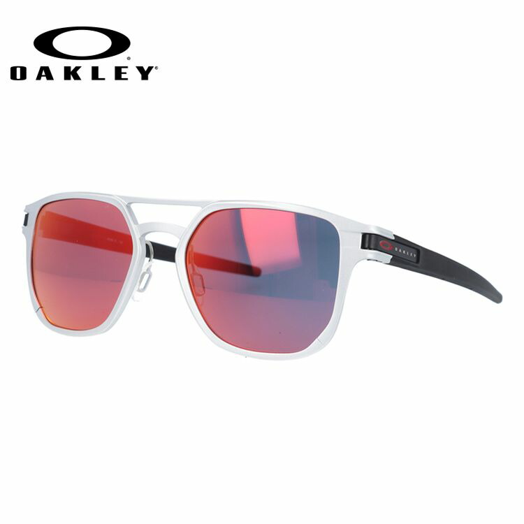 オークリー サングラス OAKLEY ラッチ アルファ レギュラーフィット LATCH ALPHA OO4128-0253 53サイズ ミラーレンズ ヘキサゴン型 男女兼用 アイウェア UVカット ギフト対応 釣り ゴルフ ドライブ アウトドア 運転 オークレー【海外正規品】