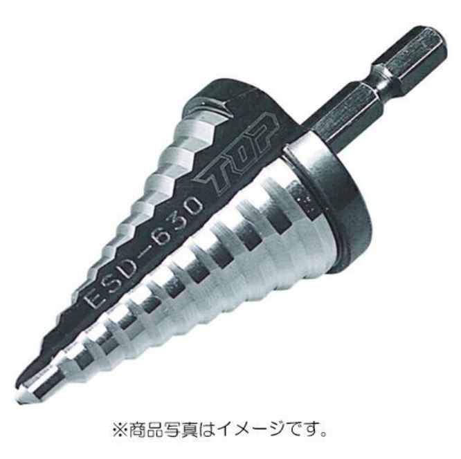 【トップ工業】 TOP 六角シャンクステップドリル ESD-422