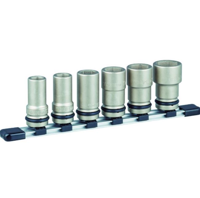 【トネ】 インパクト用ロングソケットセット（ホルダ- 付） HNV406L