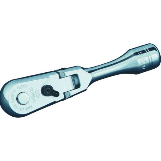 KTC ネプロス 9.5sq.コンパクトショートフレックスラチェットハンドル NBRC390FS
