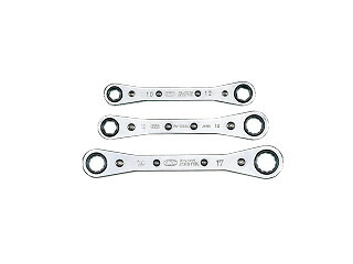 KTC 板ラチェットメガネレンチセット 3本組 RM03