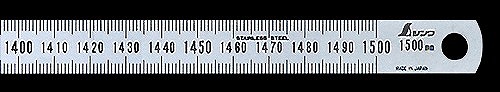 シンワ 細巾直尺 シルバー 1.5m 13285|Treasure Town 店