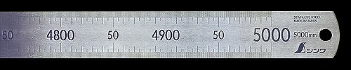 別途運賃 1890円～ シンワ 直尺 ステン 5m 14095 代引不可 直送品｜Treasure　Town　店 71,847円