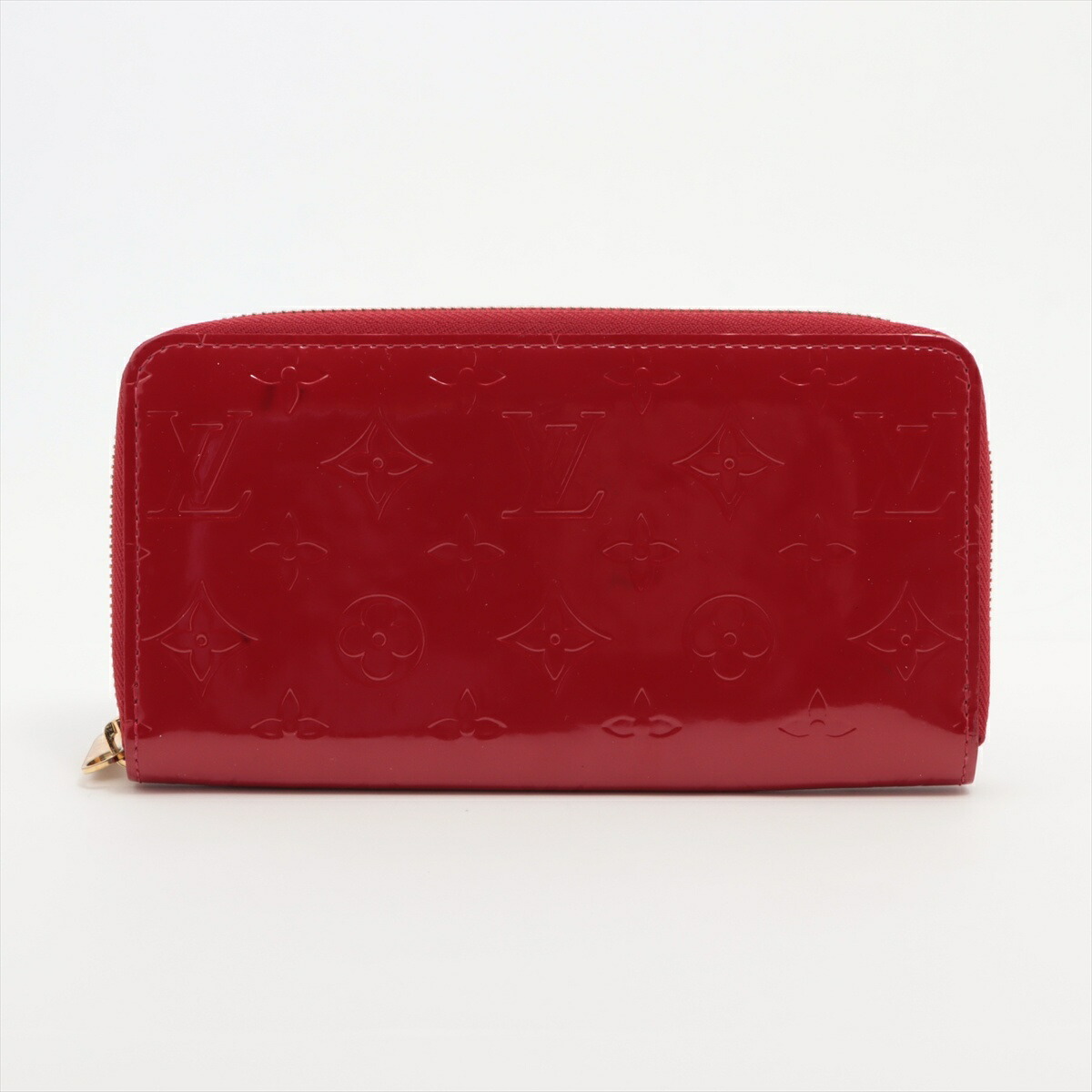 ✨Louis Vuitton✨長財布　財布　エンジ　美品　ロゴ　赤　ヴェルニ セレブ♪LV ポルトフォイユ ルイーズ ヴェルニ 長財布 国内