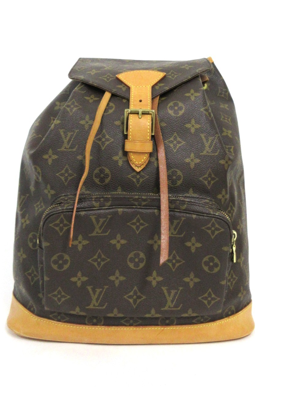 LOUIS VUITTON/ルイ ヴィトン モノグラム モン掏摸GM M51135  背嚢 うしろ側容器に並べる 【中古】