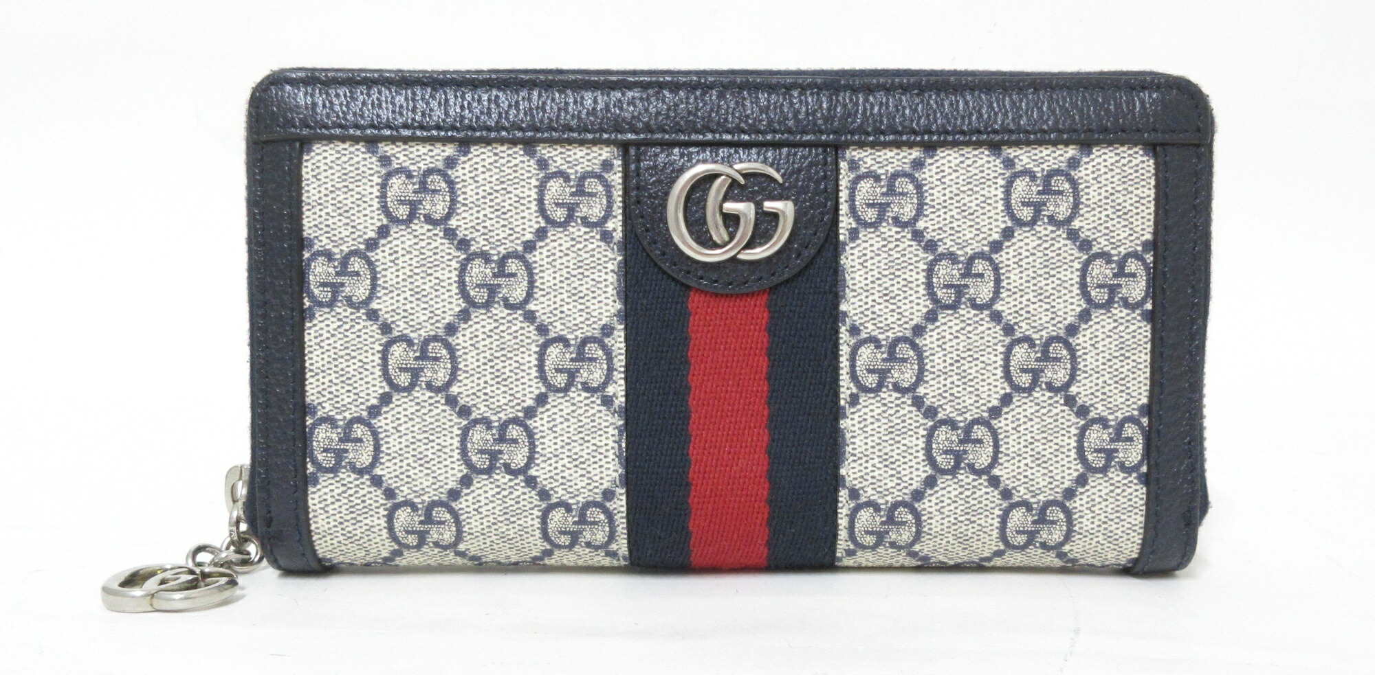 GUCCI/グッチ　GGスプリーム ラウンドジップウォレット　　523154　ジップアラウンド　長財布　【中古】