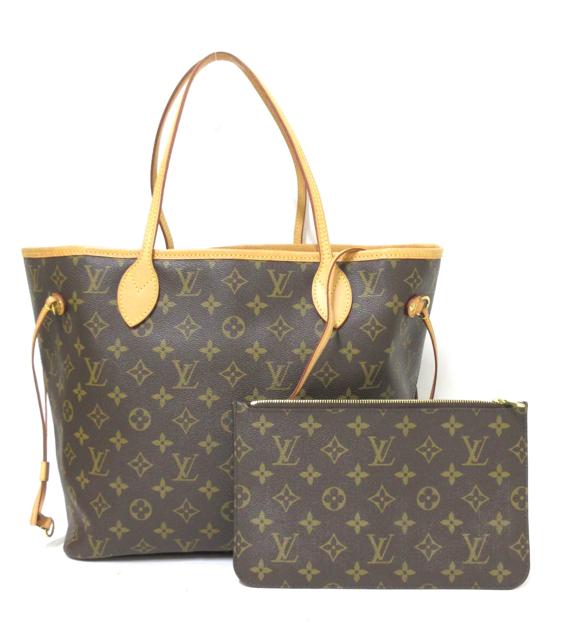 LOUIS VUITTON/ルイ ヴィトン モノグラム ネヴァーフルMM  M40995  取り外し可能ポーチ付き トートバッグ 【中古】