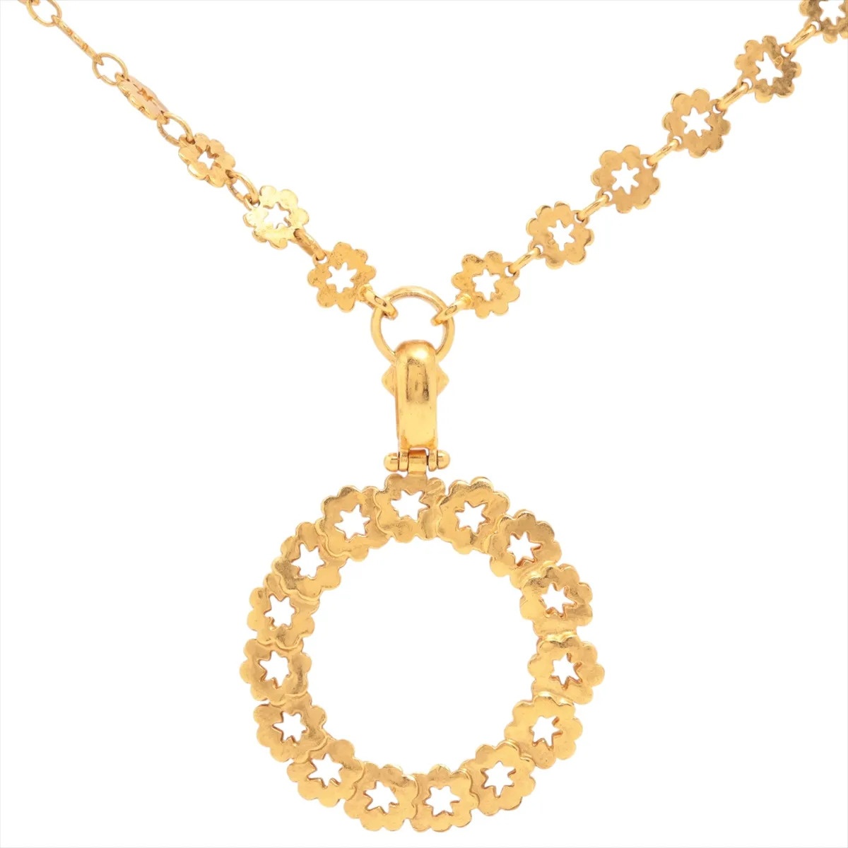 CHANEL/シャネル　ココマーク　拡大鏡　 ロングネックレス　ルーペネックレス　ゴールド　96P　【中古】｜トレジャー　トローヴ