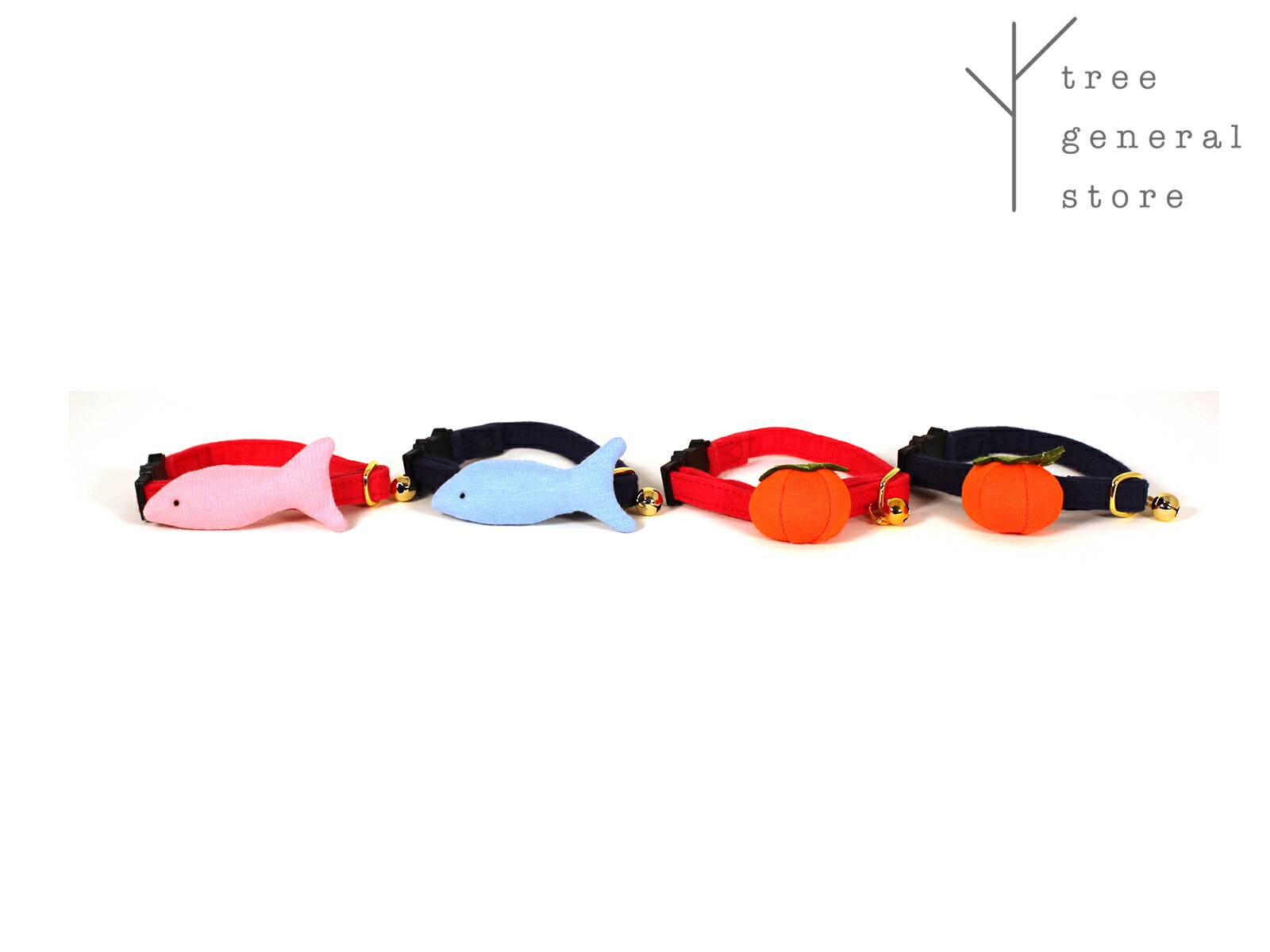 楽天市場 クリックポスト送料無料 猫 首輪 セーフティ 安全 鈴 お魚 みかん Cc お正月 おしゃれ かわいい ペットグッズ ツリー Tree おすすめ Tree General Store