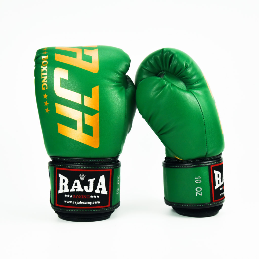 RAJA グローブ　キックボクシング　ボクシング　総合格闘技　テコンドー　空手　トレーニング　緑グリーン　8oz 10oz 12oz 14oz 16oz画像
