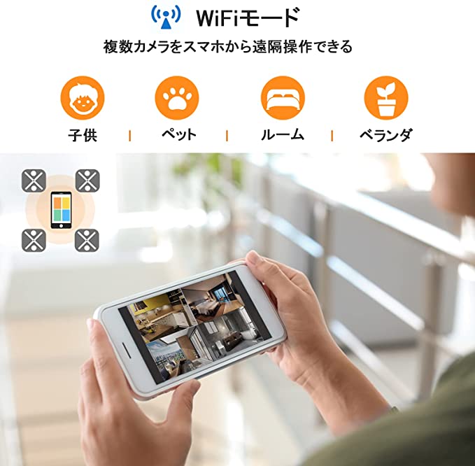 小型カメラ 1080p Hd 3000mah大容量バッテリー内蔵 長時間録画 ワイヤレス 防犯カメラペットカメラ 相互音声会話可能 遠隔監視 動体検知 赤外線暗視 家庭用監視カメラ Liceochiloe Cl