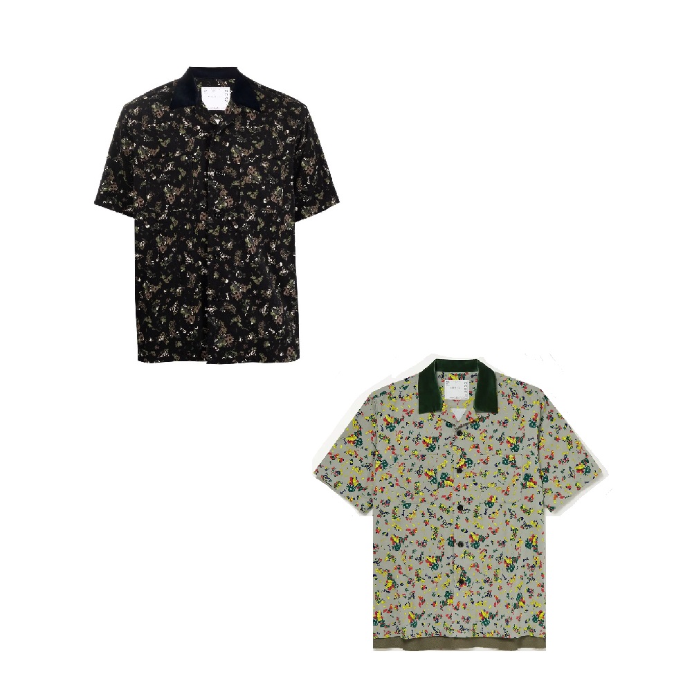 【アウトレット】【返品不可】sacai サカイ 21-02602M FLORAL PRINT SHIRT メンズシャツ シャツ お洒落 メンズ 半袖  シャツ 派手 ドメスティックブランド | Tree Bis セレクト