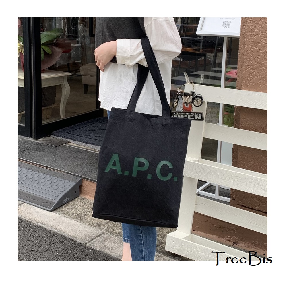 A P C アーペーセー M Lou トートバッグ トートバッグ Tote Bag 21年春夏新作 ユニセックス ブランド エコバッグ コットントート ロゴ デニム Ocrmglobal Com