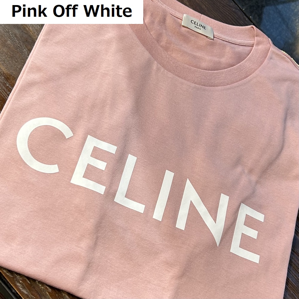CELINE(セリーヌ) 2X764671Q ルーズ ブラックロゴ Tシャツ メンズ