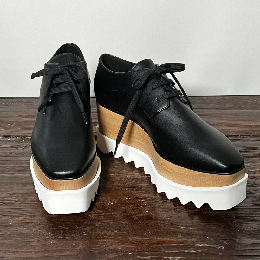 STELLA McCARTNEY 363997W0XH0 BLACK お洒落 エリスプラットフォーム 値下げしました プラットフォーム エリス スニーカー