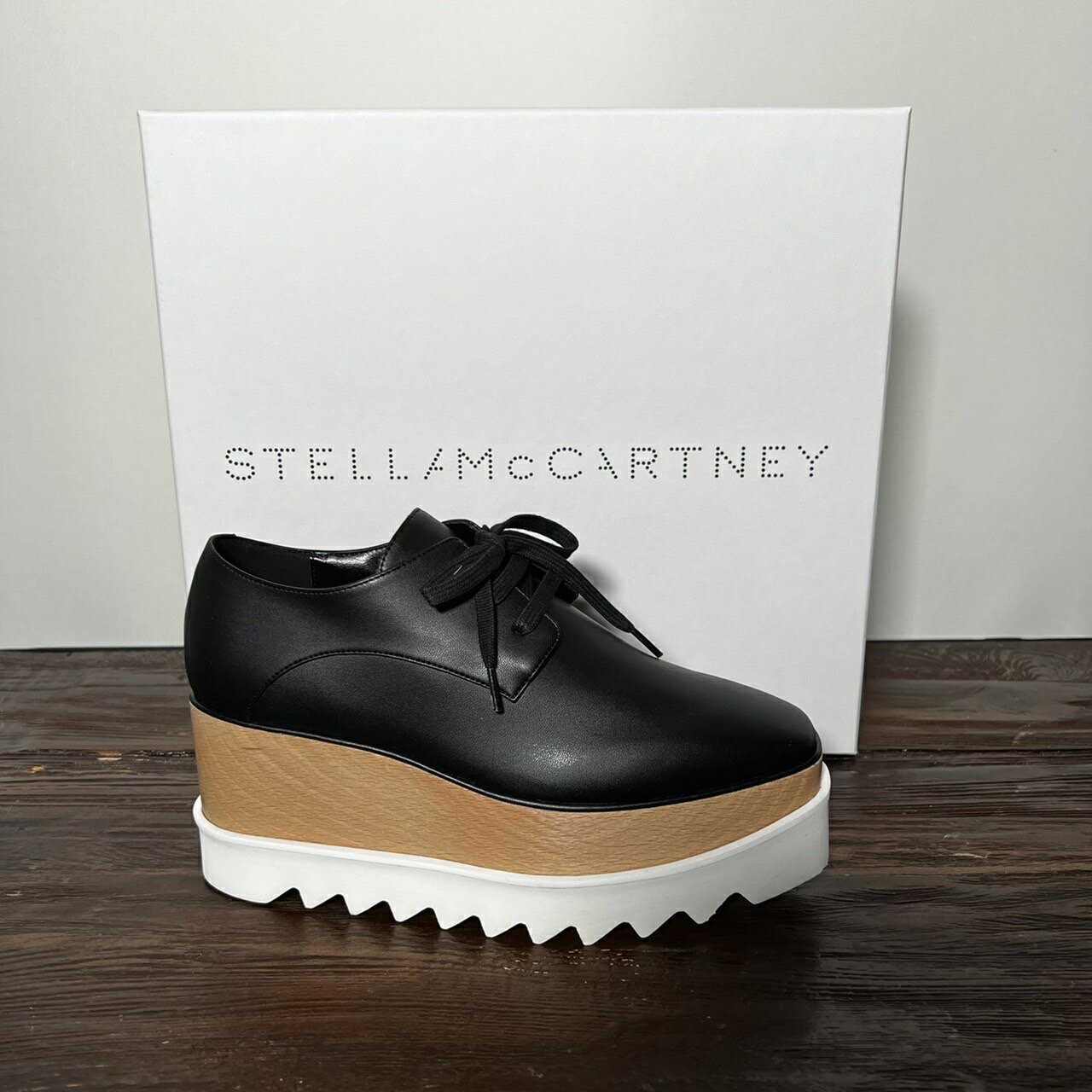 STELLA McCARTNEY 363997W0XH0 BLACK お洒落 エリスプラットフォーム 値下げしました プラットフォーム エリス スニーカー