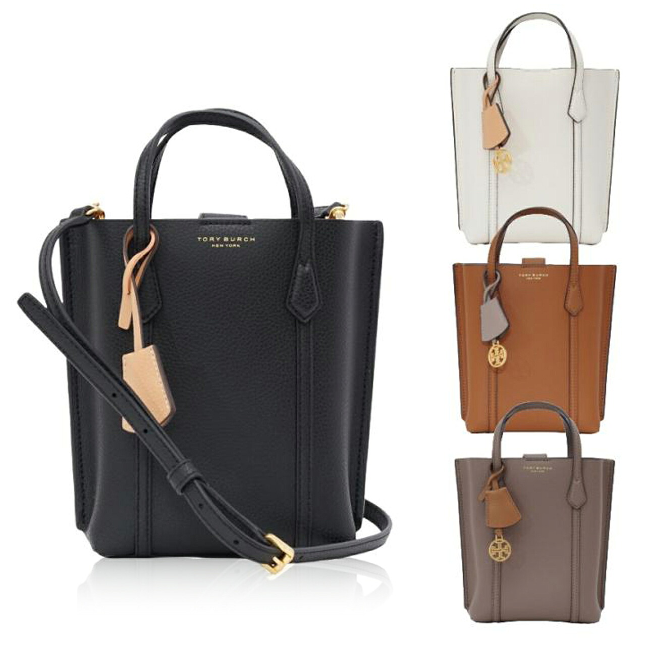 トリーバーチ TORY BURCH ペリーミニ N/Sトートバッグ ショルダーバッグ 142616 LIGHT UMBER レディース 鞄