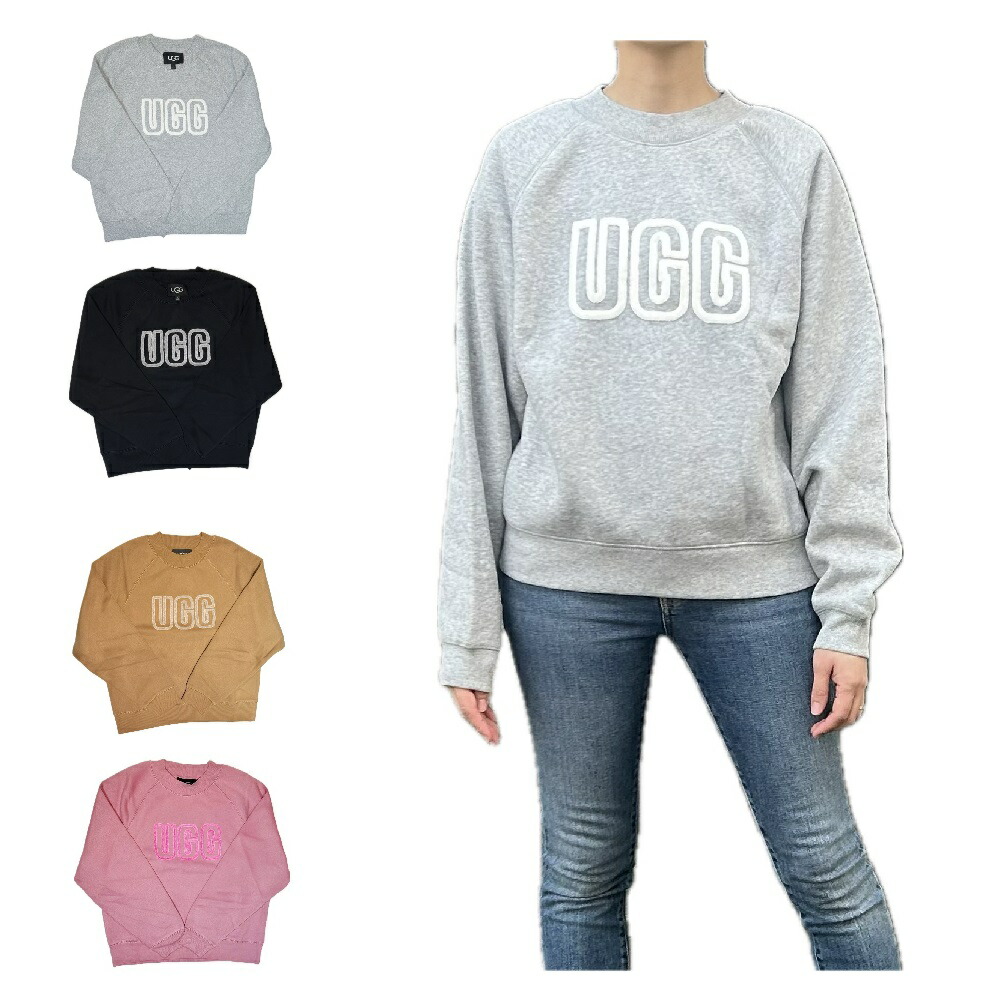 UGG グレー ロゴ刺繍 トレーナー 楽天市場】UGG アグ スウェット UGG ロゴ クルーネック スウェット