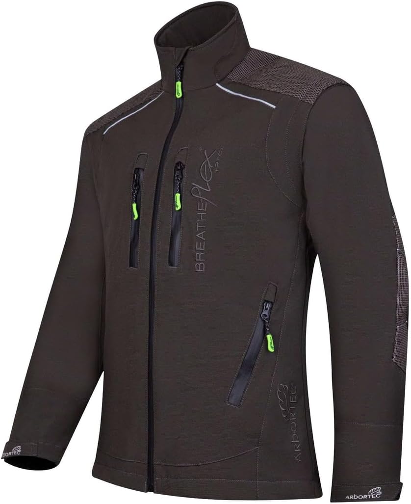 ARBORTEC Breatheflex Pro Work Jacket アーボテック ワークジャケット ワークウェア ツリーケア アーボリスト ツリークライミングAT4100 (L, オリーブ)|TREE GEAR 店